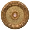 Golden Leaf Chandelier Ceiling Medallion 24 Inch Diameter