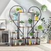 2pcs 6 Layer Half Heart Shelf
