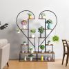 2pcs 6 Layer Half Heart Shelf