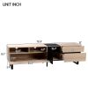 Modern 80" TV Stand /w Double Storage Space