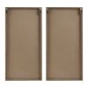 Two-tone 2-piece Wood Panel Wall Decor Set