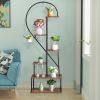 2pcs 6 Layer Half Heart Shelf
