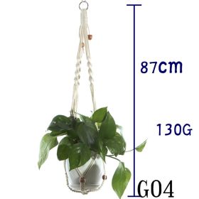 Hanging Net Flower Pot Holder (Option: 3 Style)