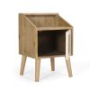 Nightstand with Rattan Decorated for Living Room & Bedroom