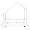 Metal House Bed With Trundle;  Twin Size House Bed