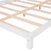 Full Size Wood Platform Bed with House-shaped Headboard