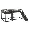 Full and Twin Size L-Shaped Bunk Bed