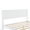 Full Size White Wooden Bed Frame with Underbed Storage Drawers - Ultimate Practicality and Comfort, Perfectly Fits Any Home Decor
