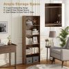 5-Shelf Wood Bookcase