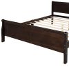 Full Size Wood Platform Bed with Headboard