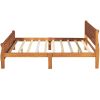 Full Size Wood Platform Bed with Headboard