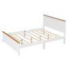 Full Size Platform Bed w/ Rectangular Headboard and Footboard