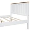 Queen Size Wood Platform Vintage Simple Bed Frame