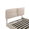 Upholstered Platform Queen Size Bed w/ Storage