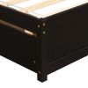 Wood Twin Platform Storage Bed Frame with Two Drawers