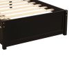 Wood Twin Platform Storage Bed Frame with Two Drawers