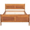 Full Size Wood Platform Bed with Headboard