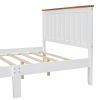 Full Size Platform Bed w/ Rectangular Headboard and Footboard