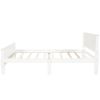 Full Size Wood Platform Bed with Headboard