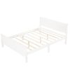 Full Size Wood Platform Bed with Headboard
